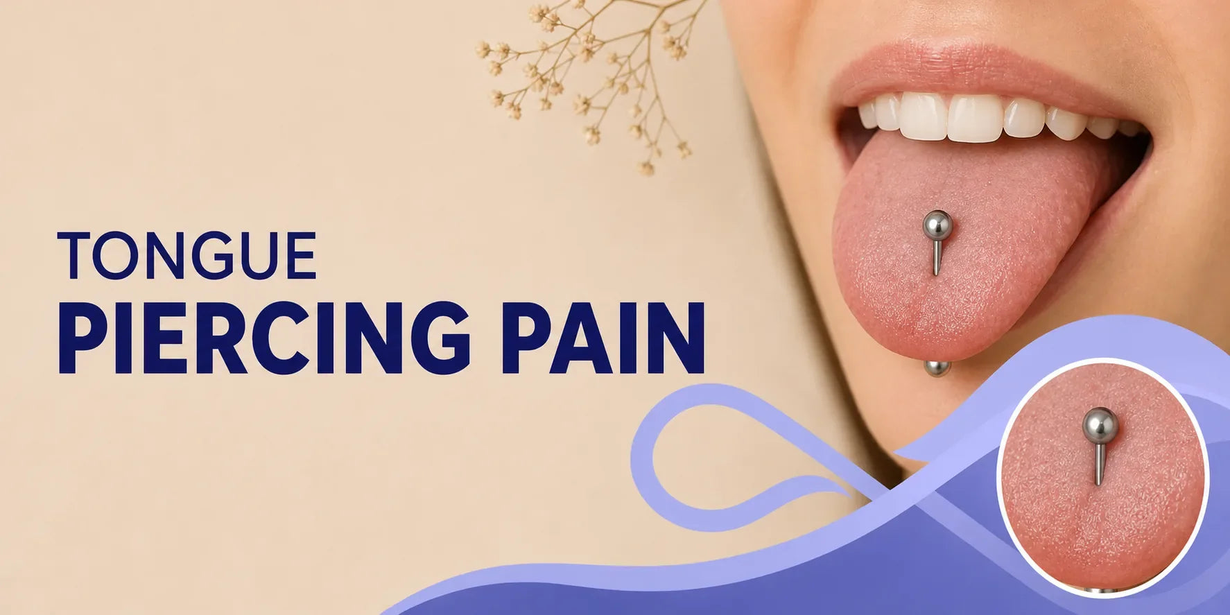 Does a tongue piercing hurt guide banner
