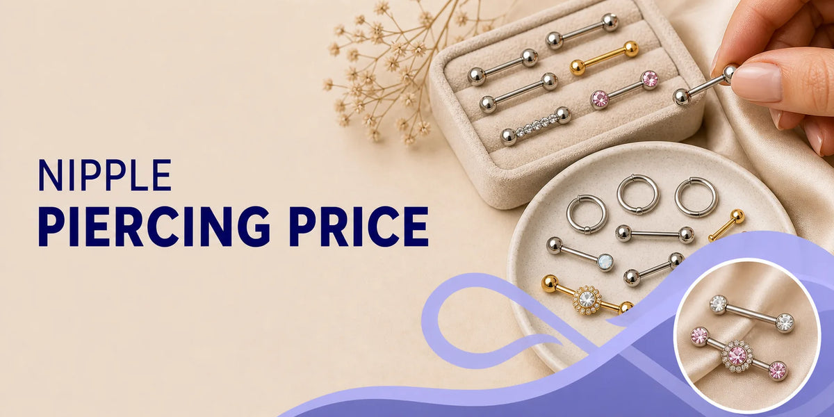 Nipple piercing price guide banner