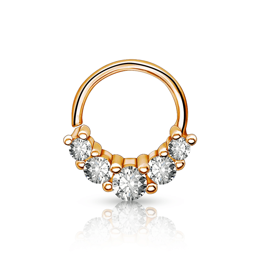 Diamonds Snug Piercing Rose gold