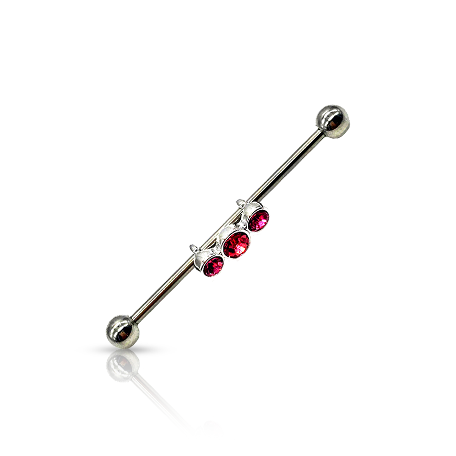 Authentic Industrial Piercing Red