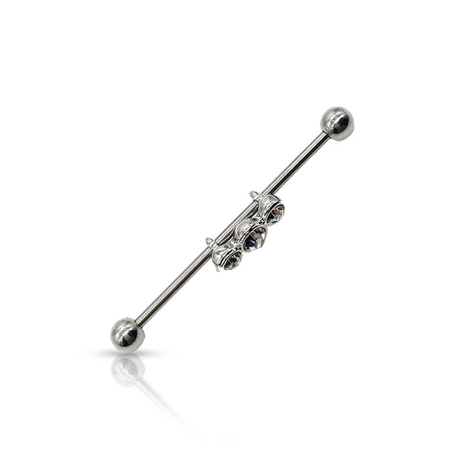 Authentic Industrial Piercing White