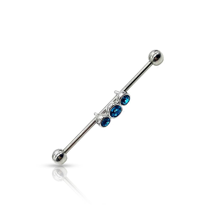Authentic Industrial Piercing Sky Blue