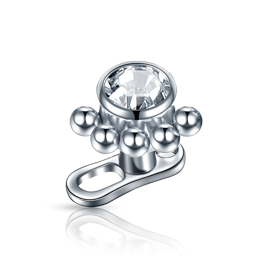 Ball Dermal Piercing Grey