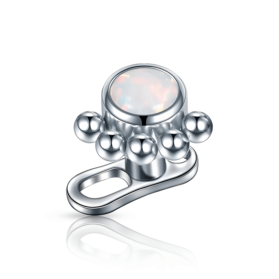 Ball Dermal Piercing White