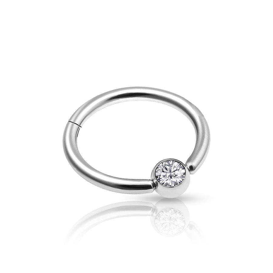 Ball Ring Daith Piercing Silver