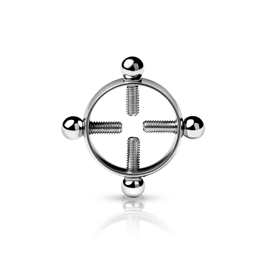 Balls Fake Nipple Piercing Silver