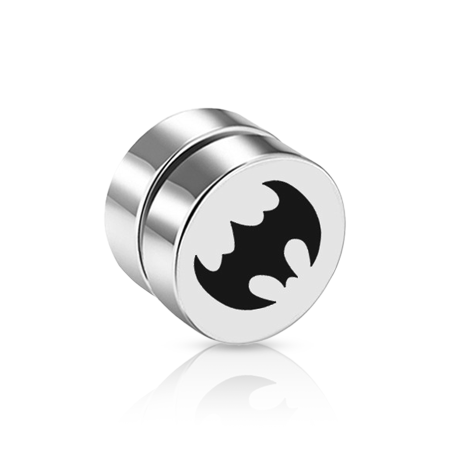 Batman Fake Ear Plug White Unique