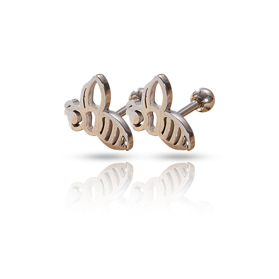 Bee Conch Piercing Silver