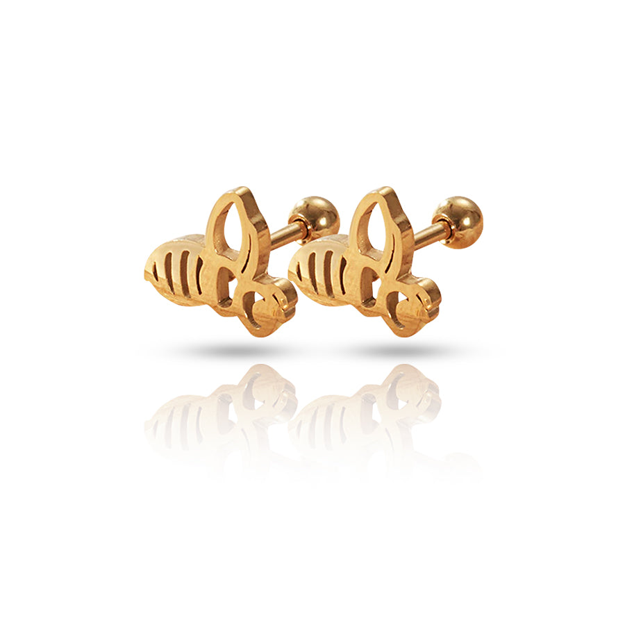 Bee Conch Piercing Gold