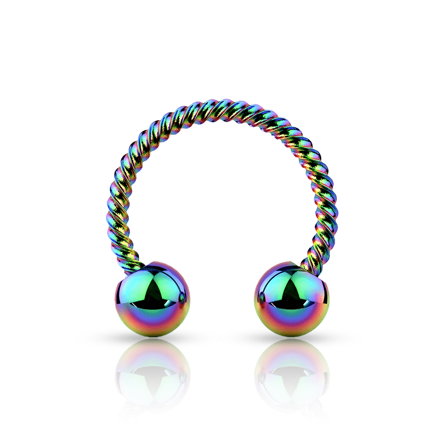 Ring Smiley Piercing Multicolour
