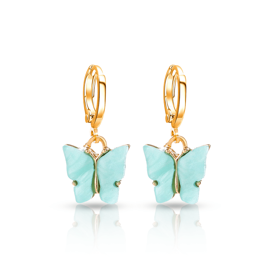 Butterfly Ear Lobe Piercing Blue
