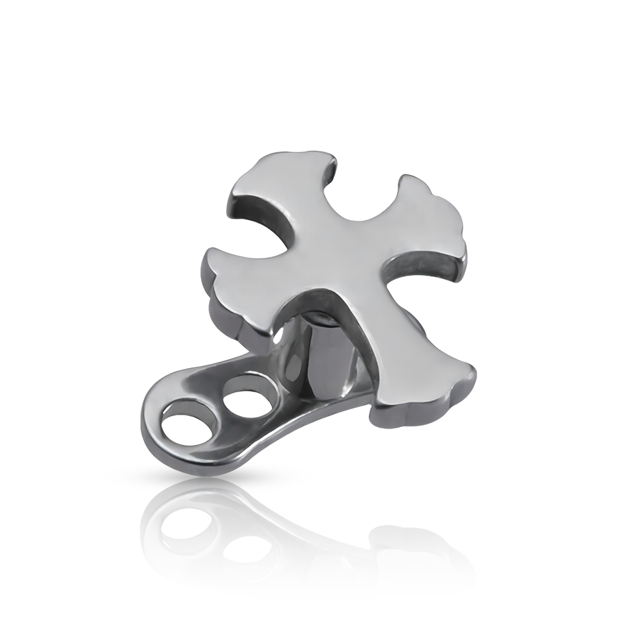 Celtic Cross Dermal Piercing Silver Croix Celtique