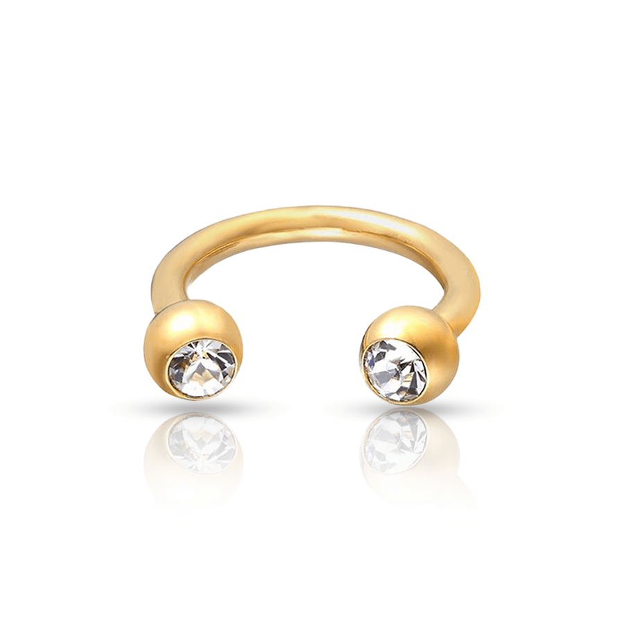 Banana Smiley Piercing Gold