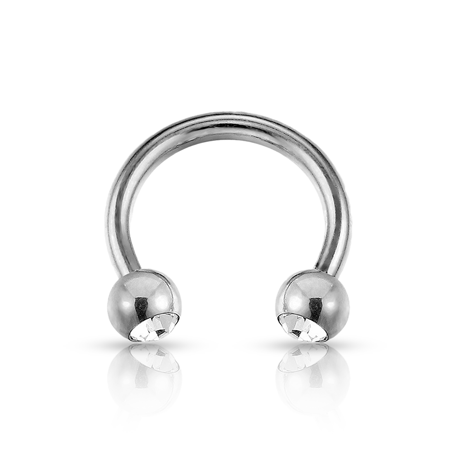 Banana Smiley Piercing Silver