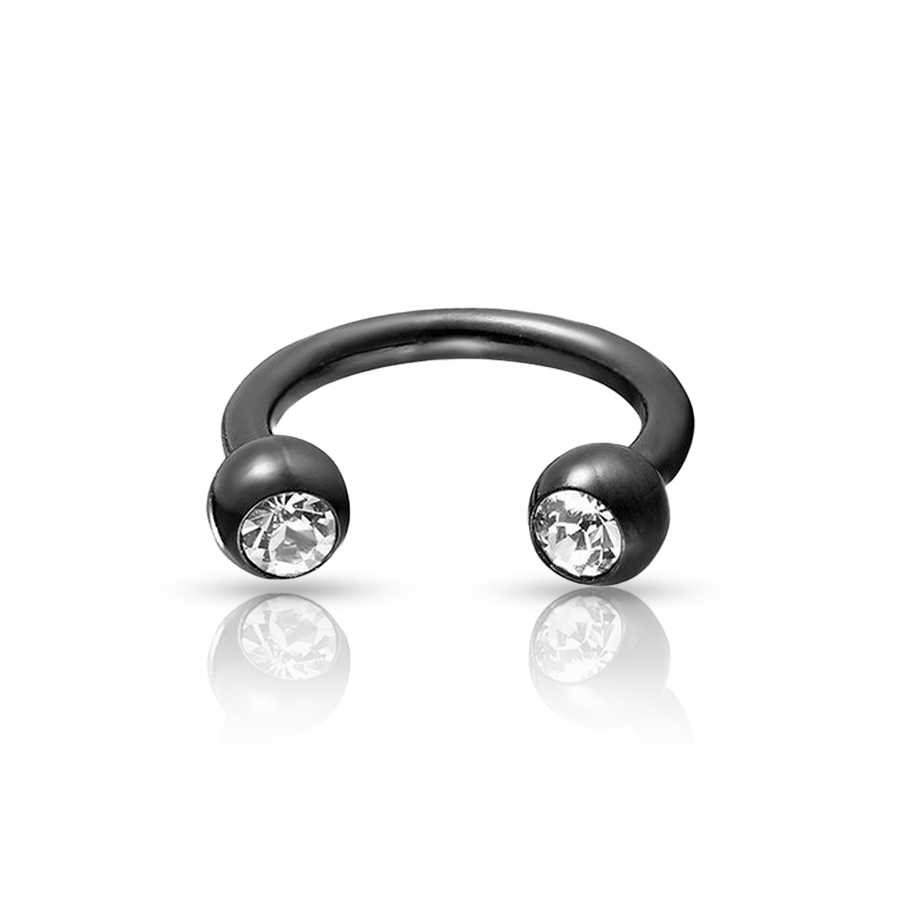 Banana Smiley Piercing Black