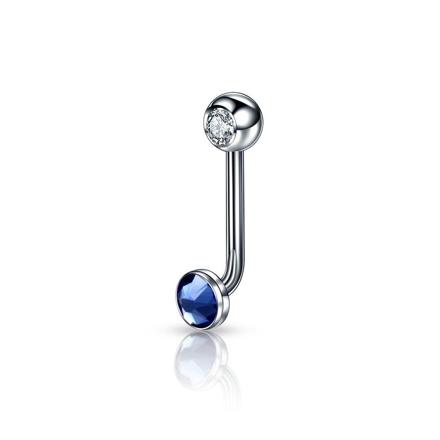 Christina Barbell Piercing Dark Blue