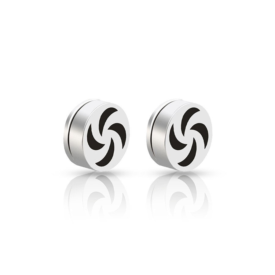 Coil Fake Ear Plug White Lot de 2