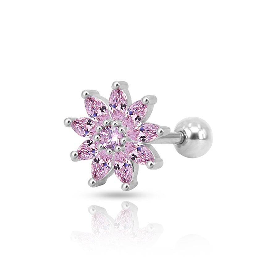 Colorful Conch Piercing Pink
