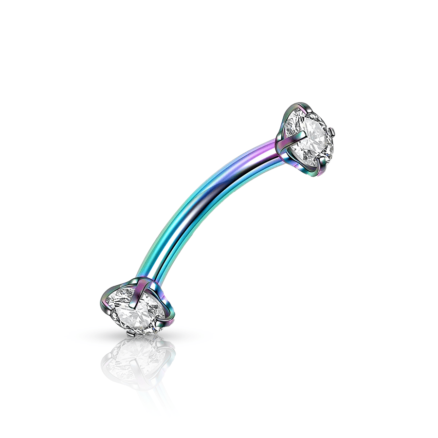 Colourful Rook Piercing Multicolour