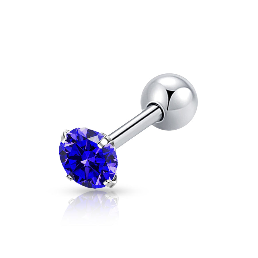 Diamond Tongue Piercing Sky Blue