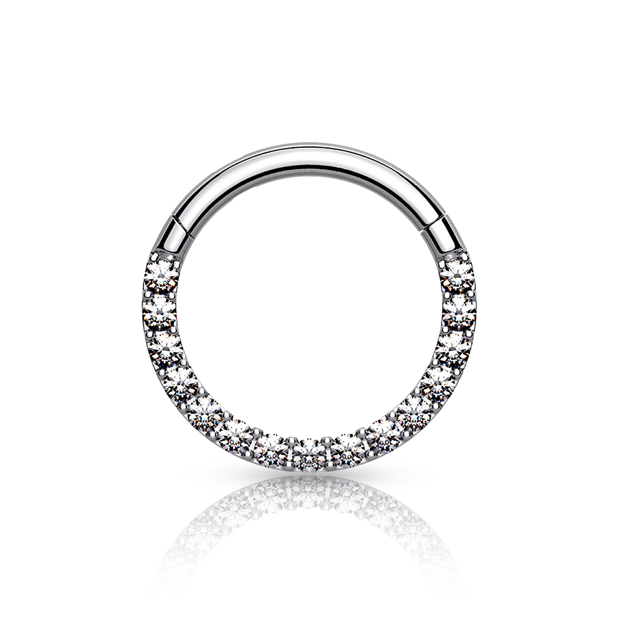 Diamonds Daith Piercing Silver