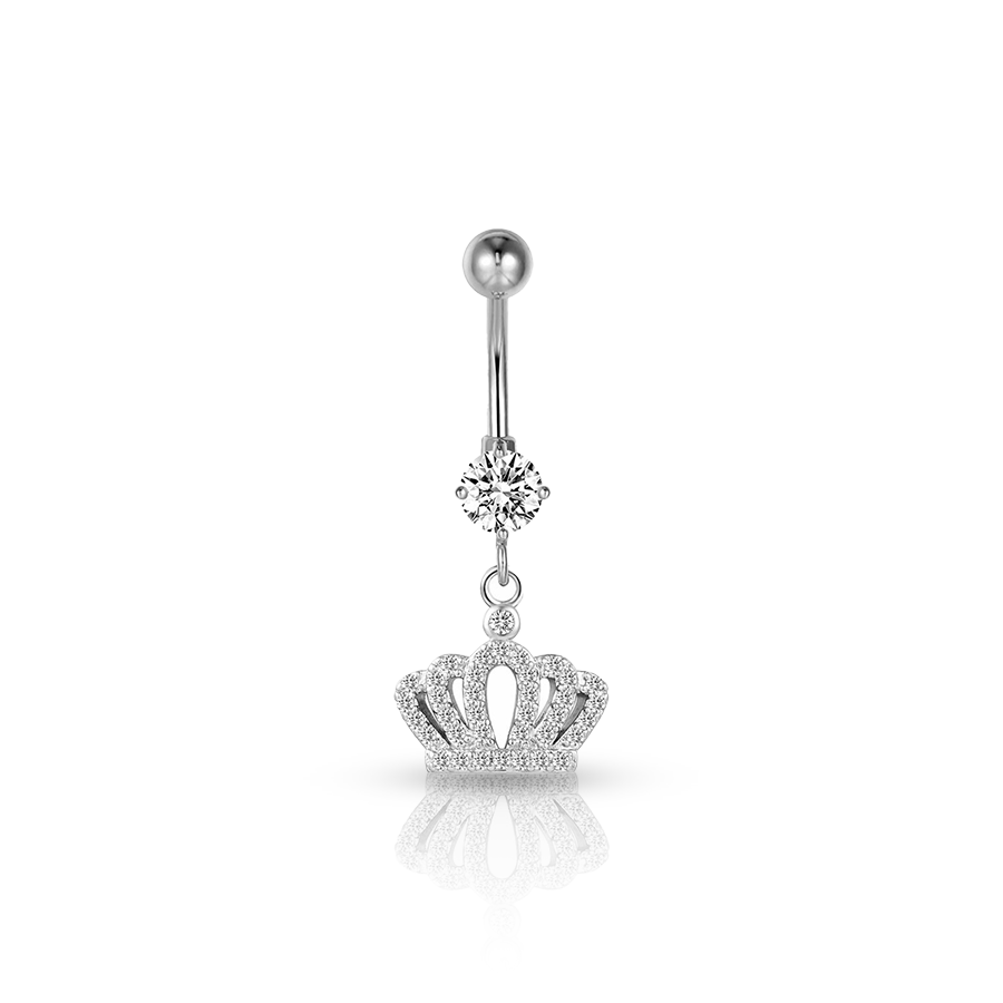 Dimaond Anchor Navel Piercing