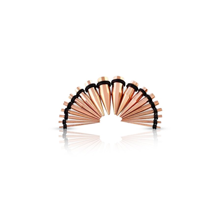 Expander Ear Plug Pink Gold 10mm