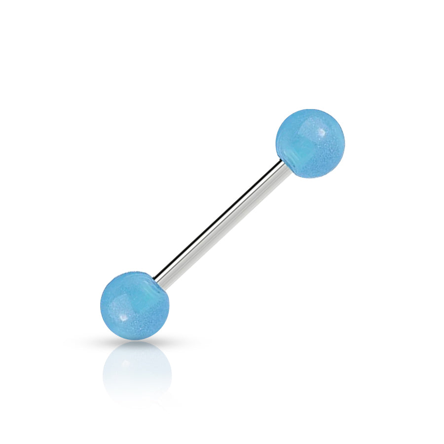 Fluo Tongue Piercing Light Blue