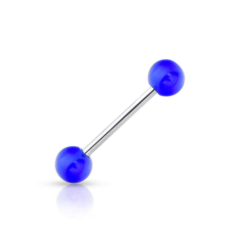 Fluo Tongue Piercing Dark blue