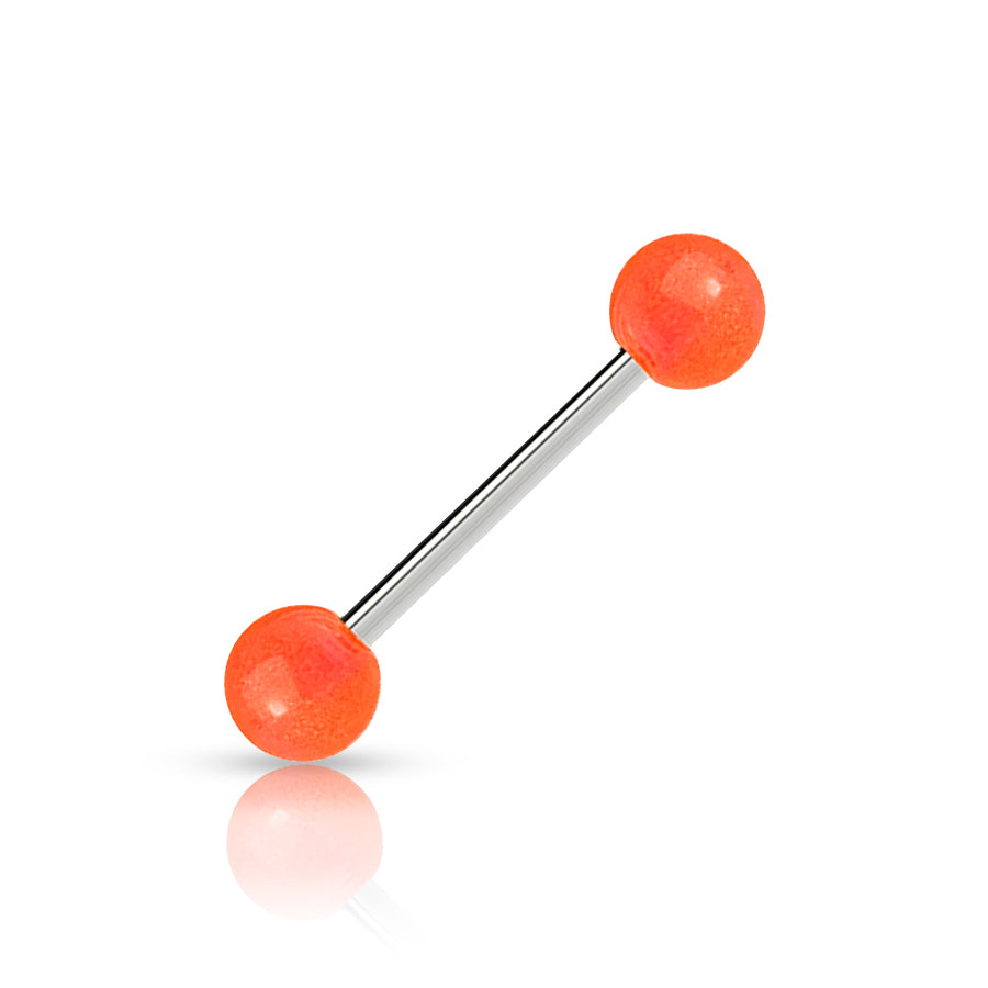 Fluo Tongue Piercing Orange