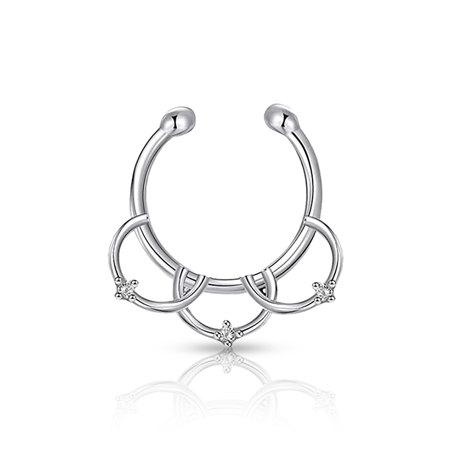 Half Hoop Fake Nose Piercing