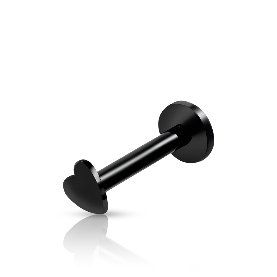 Heart Helix Piercing Black