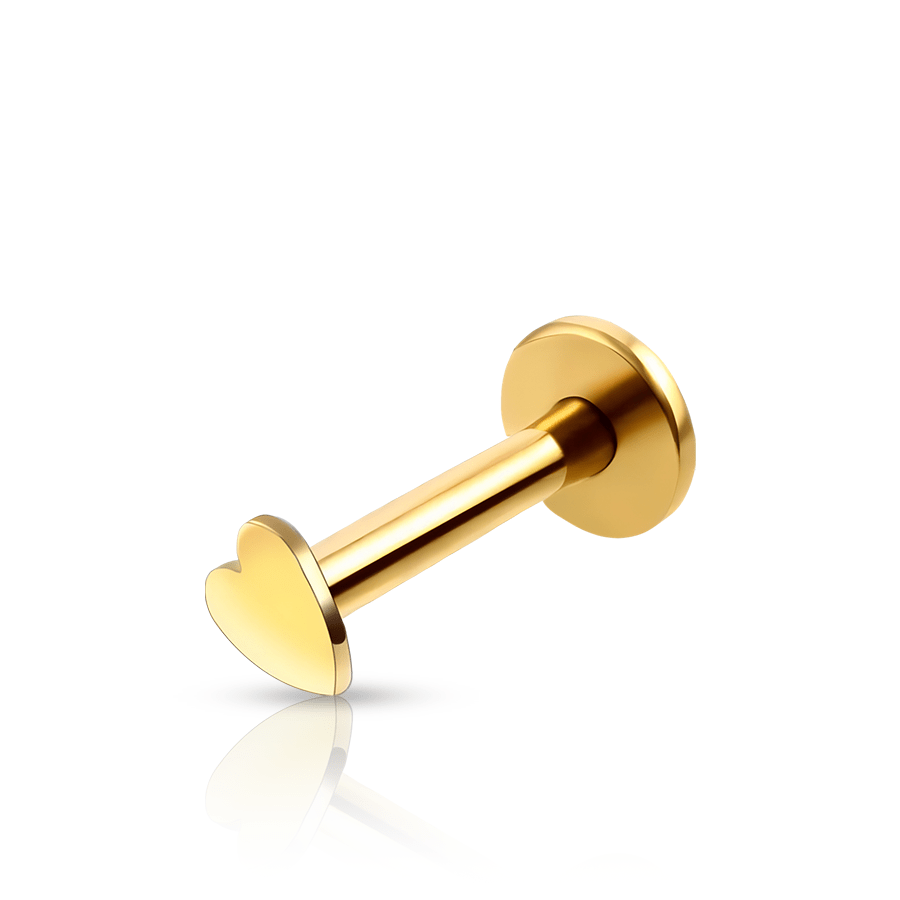 Heart Helix Piercing Gold