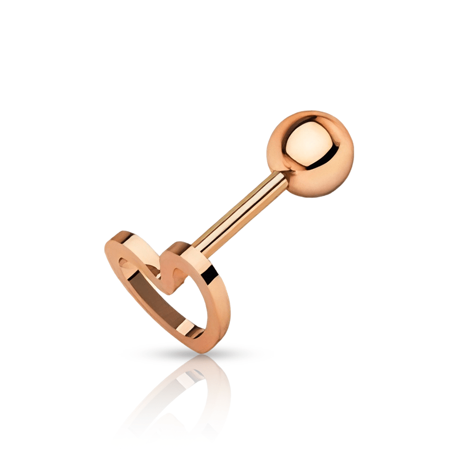 Heart Medusa Piercing Rose Gold