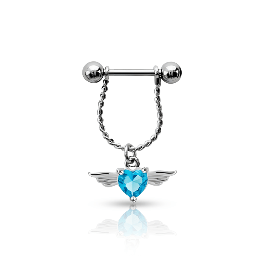Heart Necklace Nipple Piercing