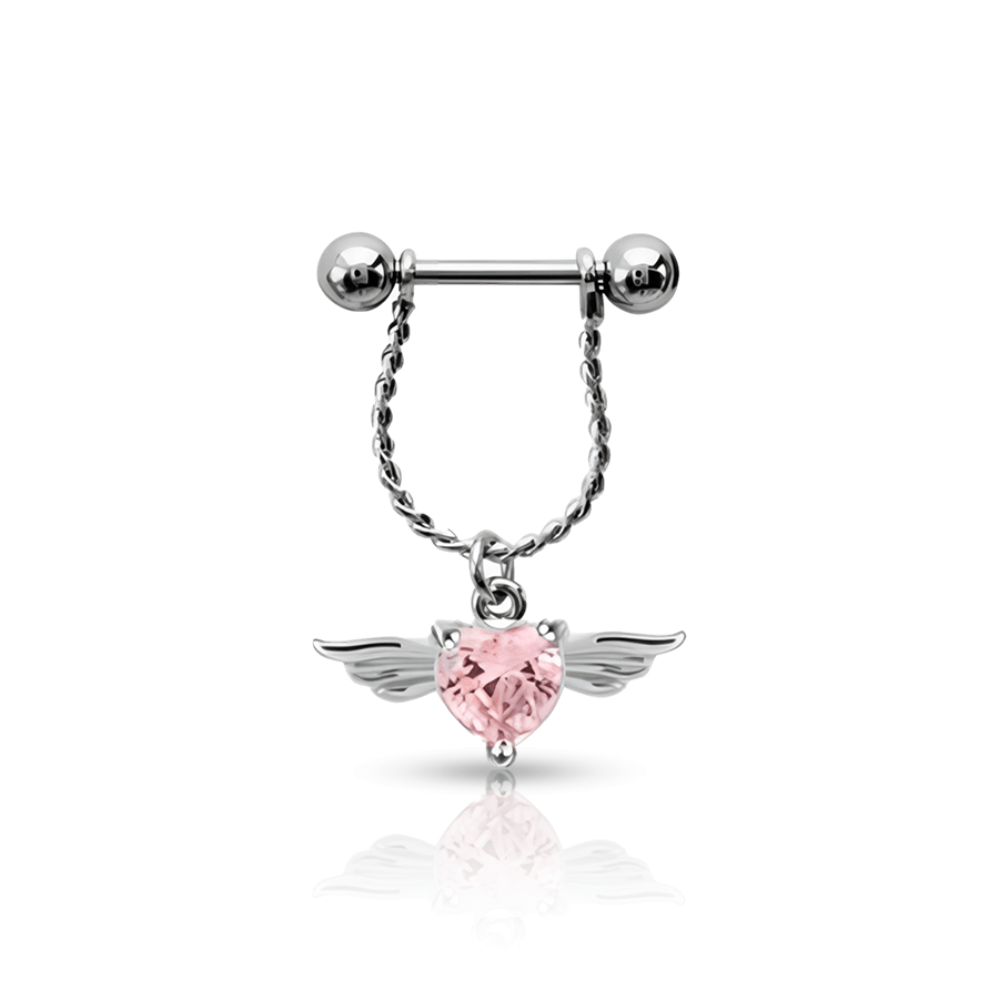 Heart Necklace Nipple Piercing