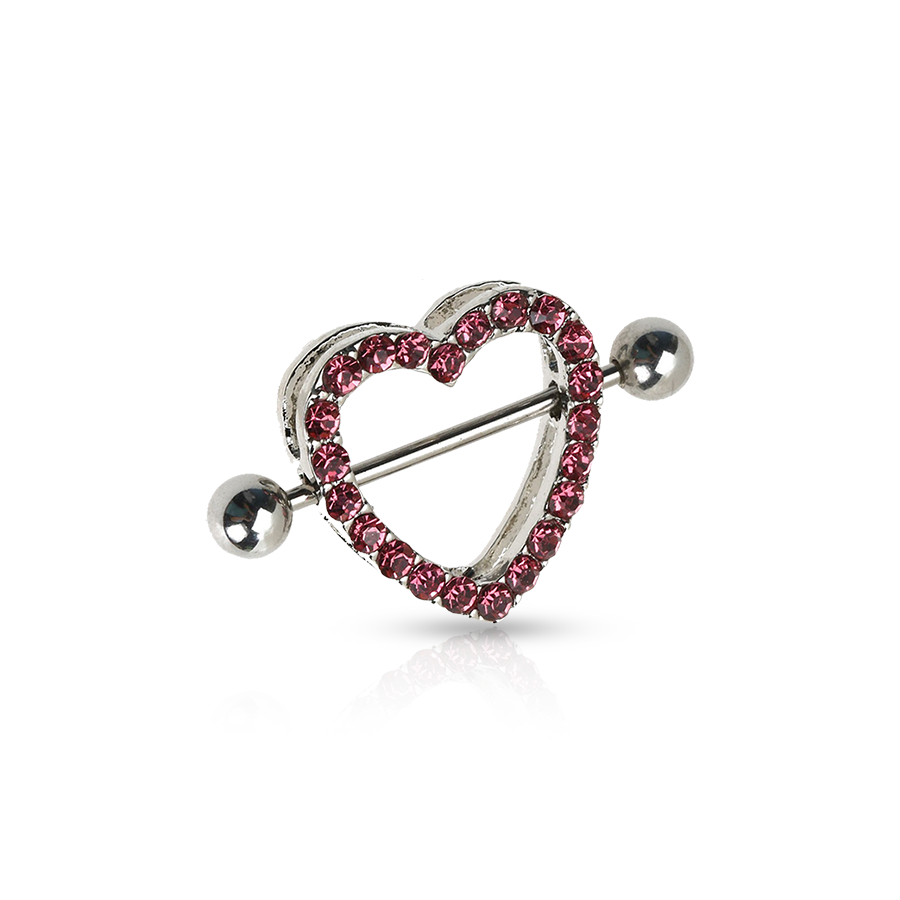Heart-Shaped Nipple Piercing