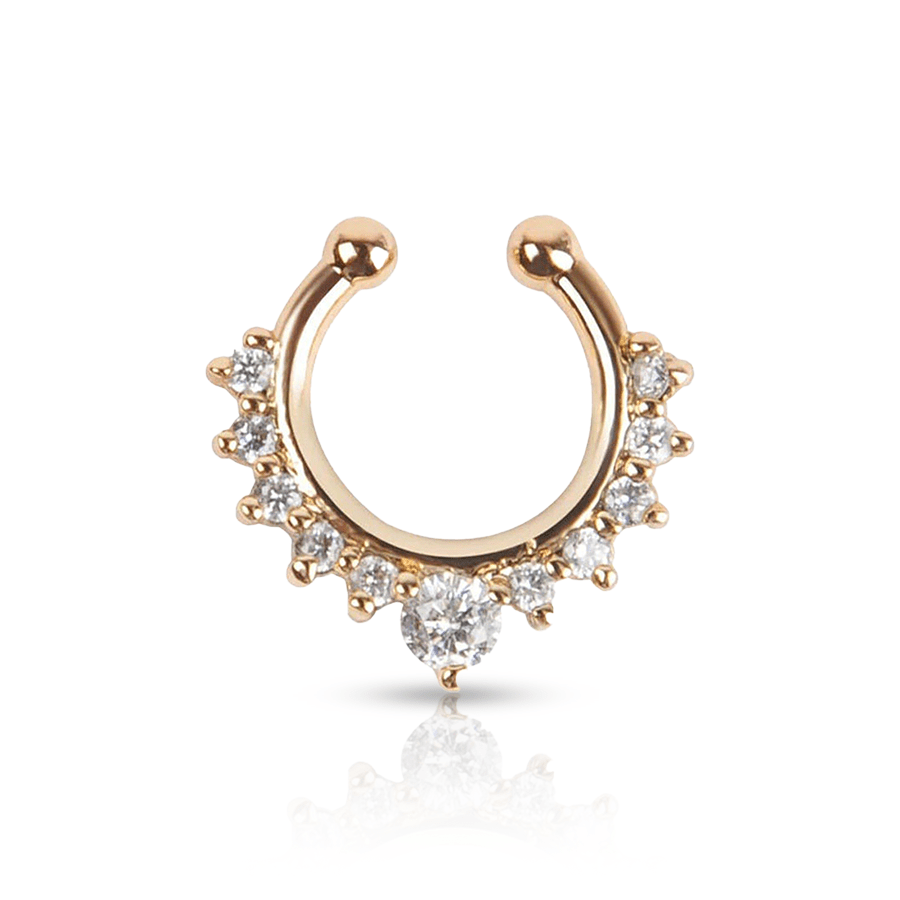 Horseshoe Septum Fake Piercing Silver
