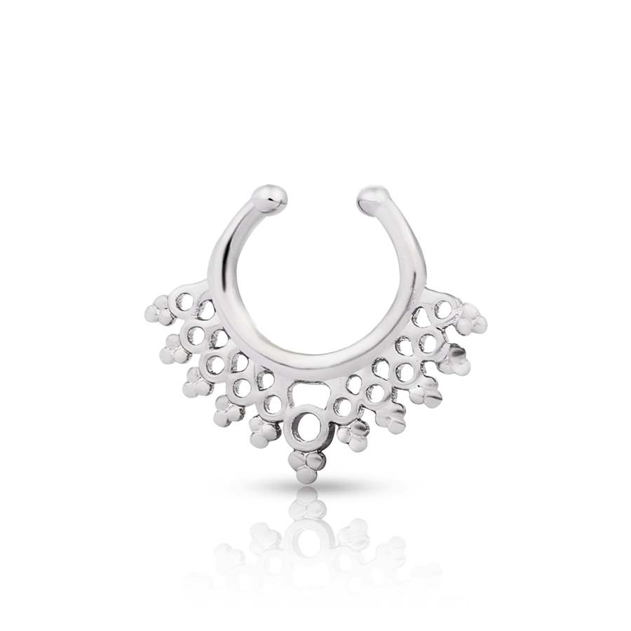 Indian Fake Nose Piercing Silver