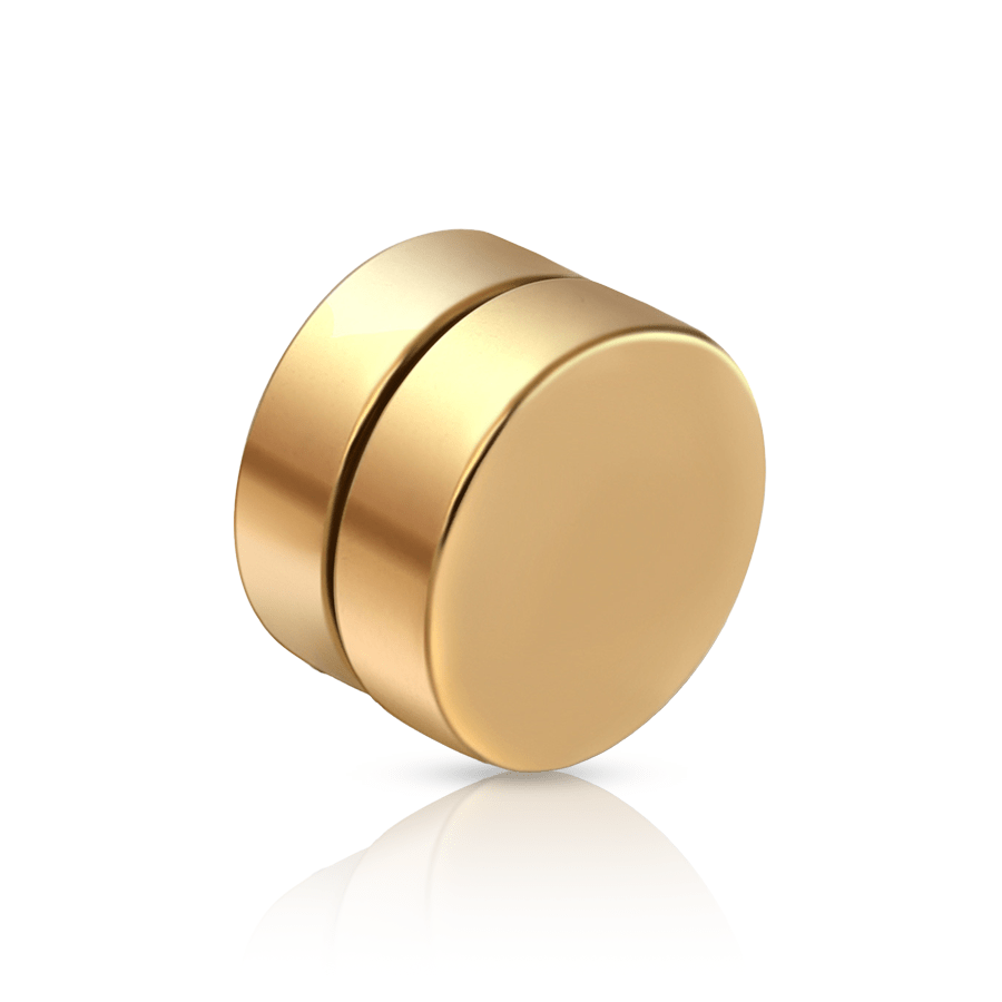 Magnetic Fake Ear Plug Gold