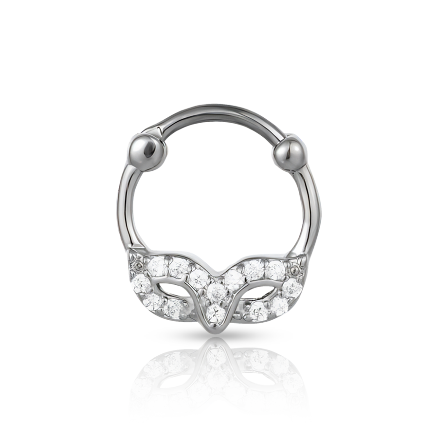 Mask Septum Piercing Silver