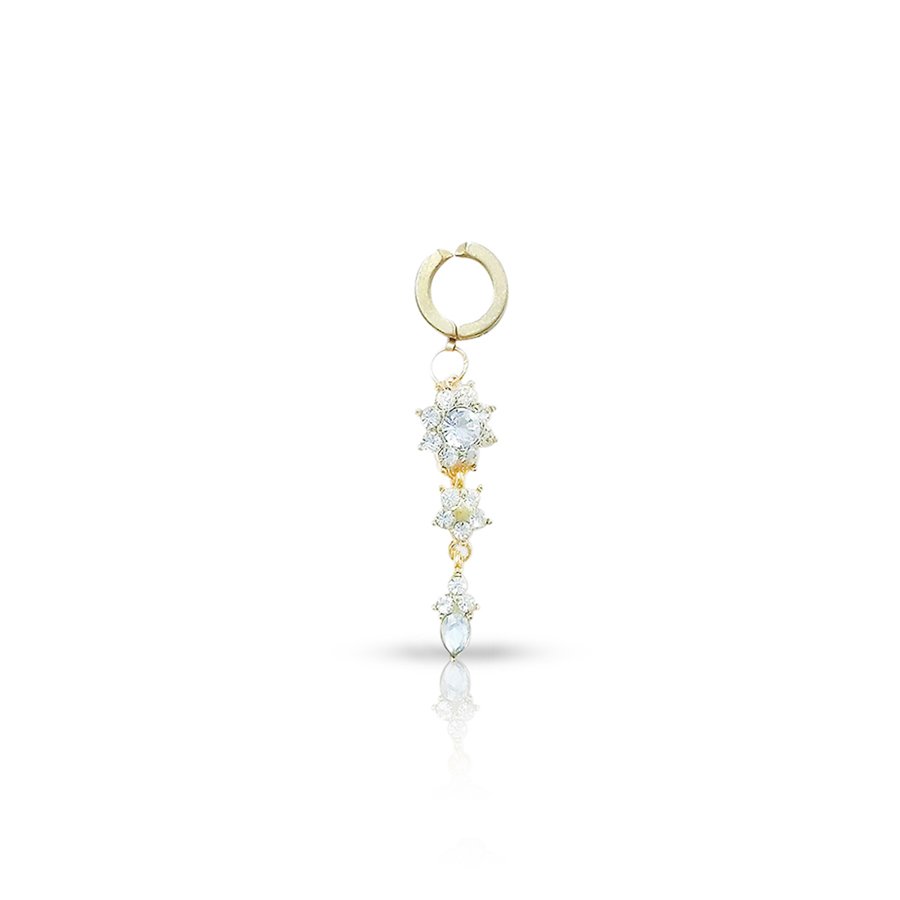 Neckklace Fake Belly Button Piercing Gold