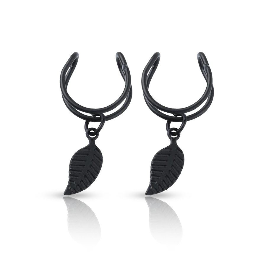 Necklace Fake Piercing Black