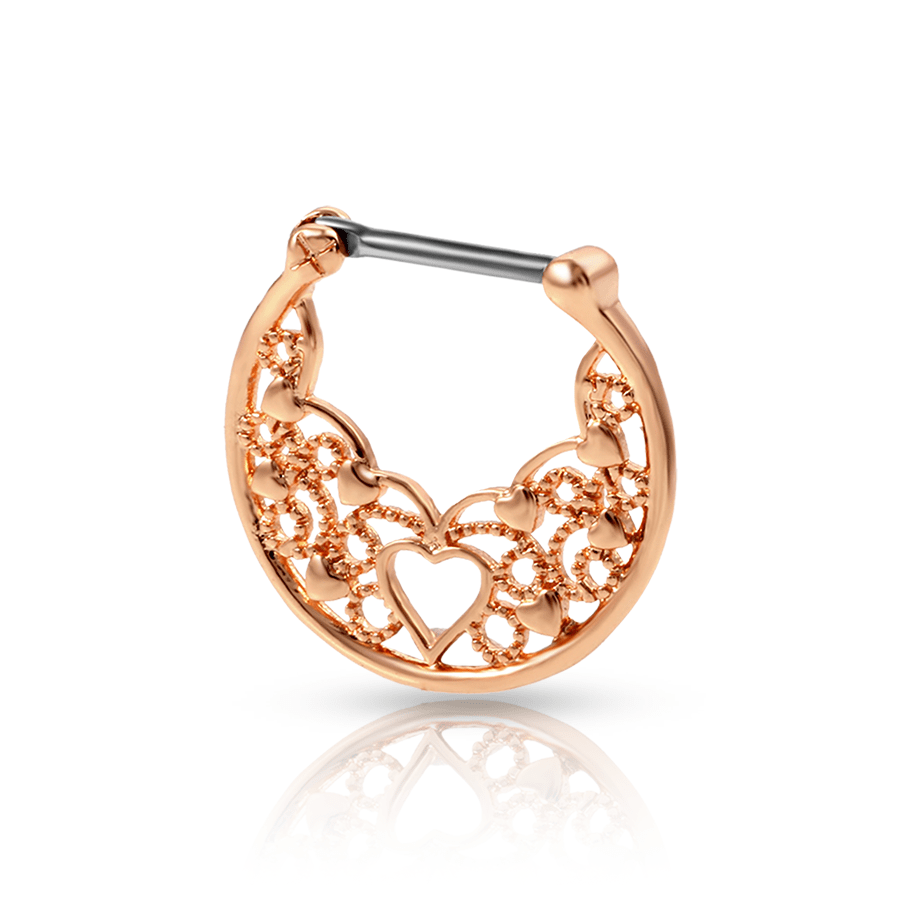 Oriental Gold Septum Piercing Rose Gold
