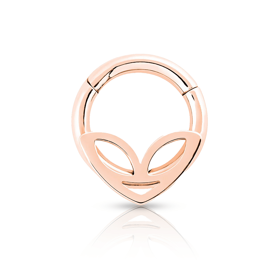 Oval Ring Daith Piercing Rose Gold