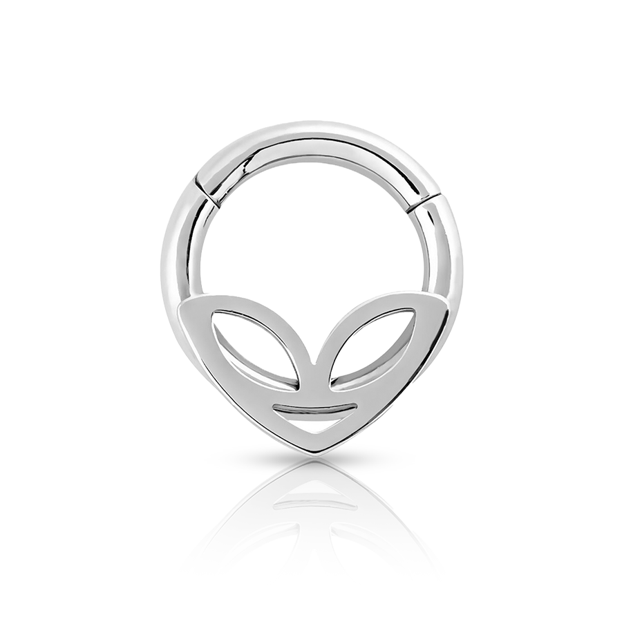 Oval Ring Daith Piercing Silver
