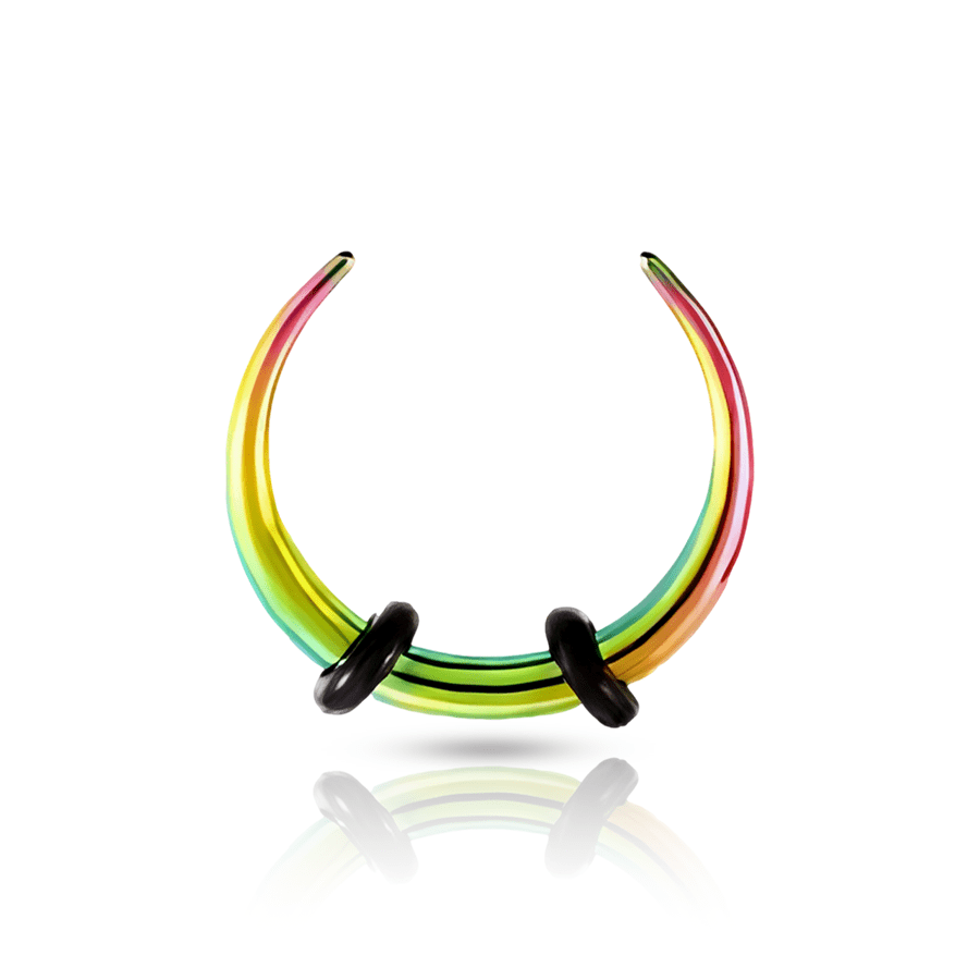 Peaks Circle Nose Piercing Multicolour 1.2x8mm