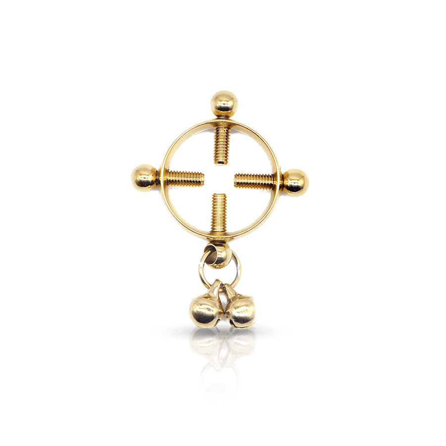 Pendant Ring Fake Nipple Piercing Gold