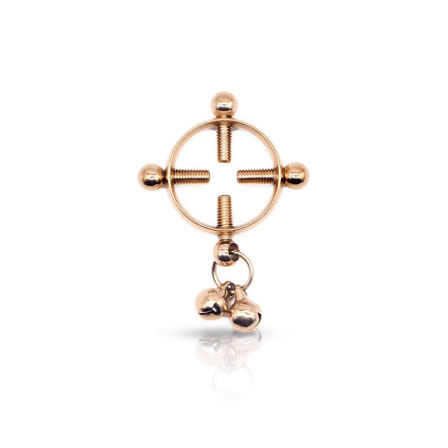 Pendant Ring Fake Nipple Piercing Rose Gold