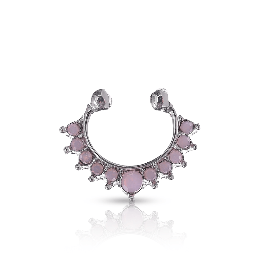 Pink Pearls Fake Nose Piercing